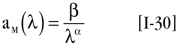 Coefficient d'atténuation spectrale Coefficient d'atténuation spectrale