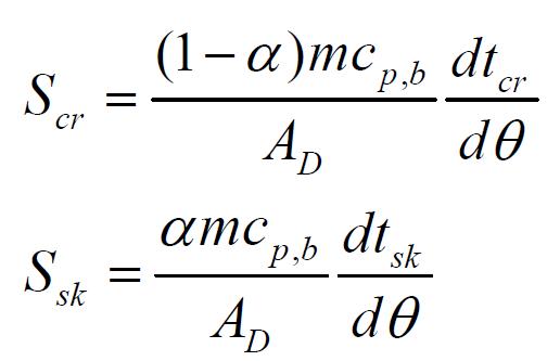 Formule de la chaleur stockée dans le corps Formule de la chaleur stockée dans le corps