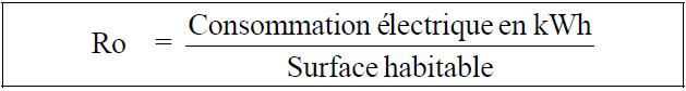 Consommation spécifique d'un bâtiment