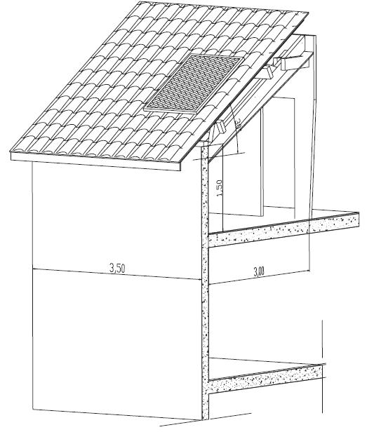 Dessin de la configuration géométrique Combles sous rampant