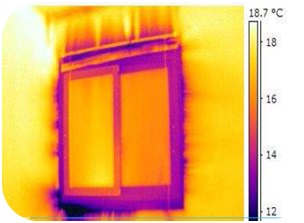 Détection par caméra infrarouge des fuites d'air