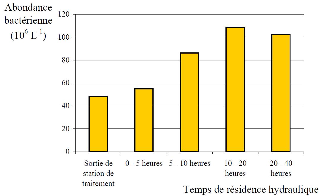 Exemple de l’altération de la qualité microbiologique le long d’un système de distribution d’eau potable