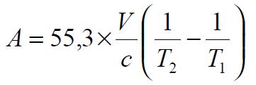 Formule de l'aire d'absorption équivalente