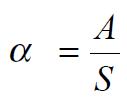 Formule du coefficient d'aborption acoustique Formule du coefficient d'aborption acoustique