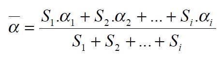 Formule du coefficient d'absorption moyen du local Formule du coefficient d'absorption moyen du local