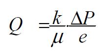 Formule de diffusion d'un gaz