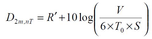 Formule de l’isolement acoustique standardisé