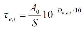 Formule de la transmission directe acoustique des petits éléments Formule de la transmission directe acoustique des petits éléments