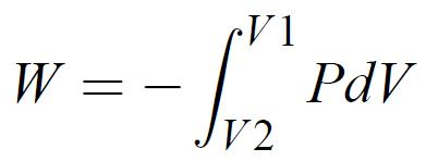 Formule du travail nécessaire à la compression d'un gaz parfait