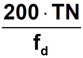 Formule pour le calcul du volume du débourbeur