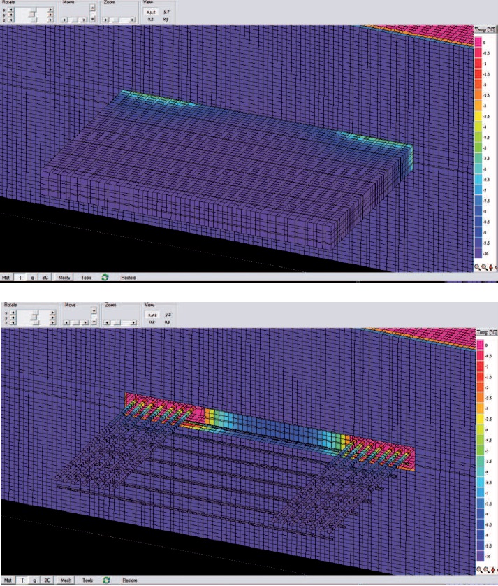 Modélisation 3D sous HEAT3 du pont thermique d’un balcon partiellement désolidarisé Modélisation 3D sous HEAT3 du pont thermique d’un balcon partiellement désolidarisé