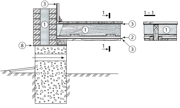 Caisson de plancher bois isolé en ouate