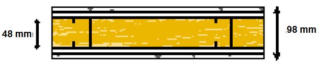 Performance acoustique - Cloison 98/48