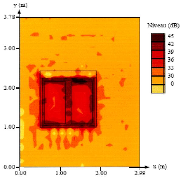 Transmission acoustique dominante par la menuiserie